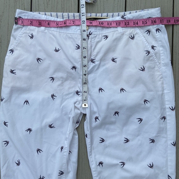 Anthropologie Daughters of the Liberation Chino with Embroidered Birds - Picture 13 of 14